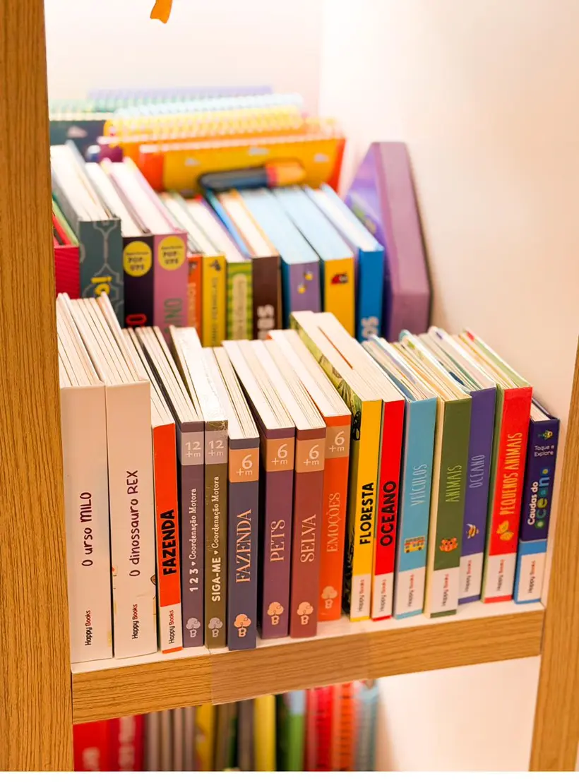 Livros infantis coloridos